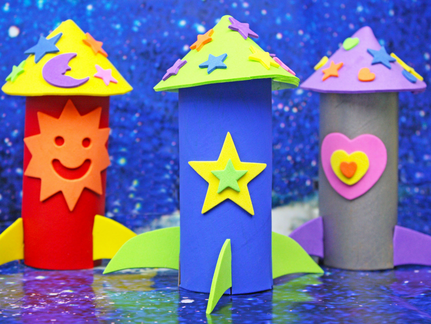 Paper Roll Rocket Ships Fun365